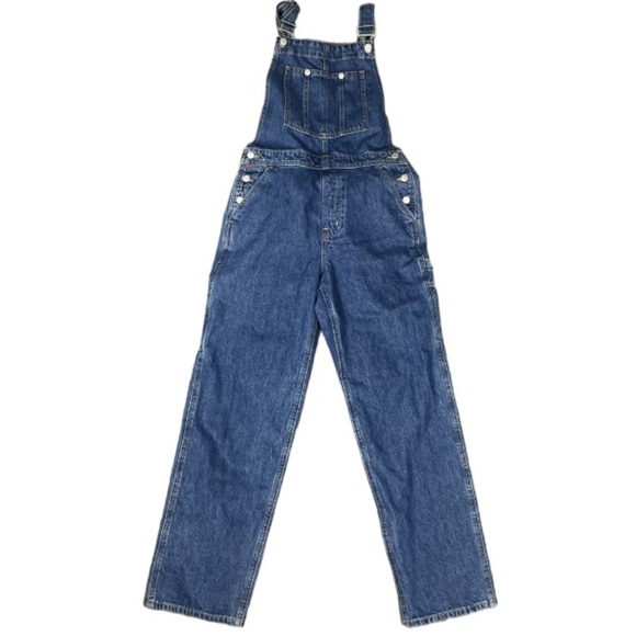 Aritzia Blue Denim Women's Overalls - Picture 6 of 16